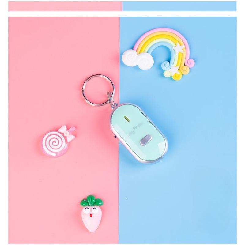 Брелок-индикатор звука для поиска потерянных ключей с ответом на свист зелёный